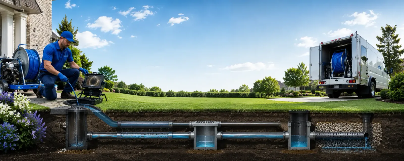 Outdoor drain cleaning information for Bushkill, PA